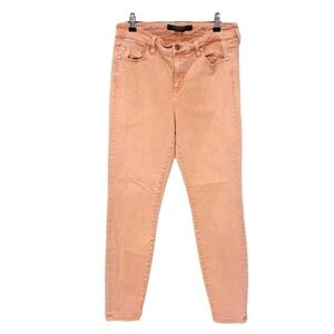LIVERPOOL "the ANKLE SKINNY" JEANS HIGH RISE STRETCH MAUVE BLUSH WOMENS SIZE 10